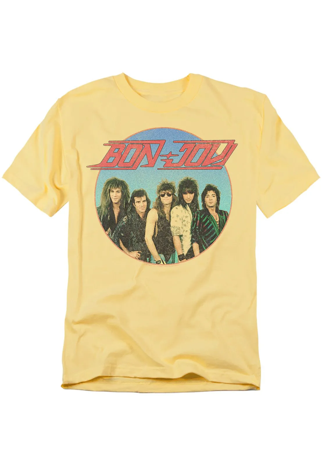 Bon Jovi Bon Sphere T Shirt, Banana