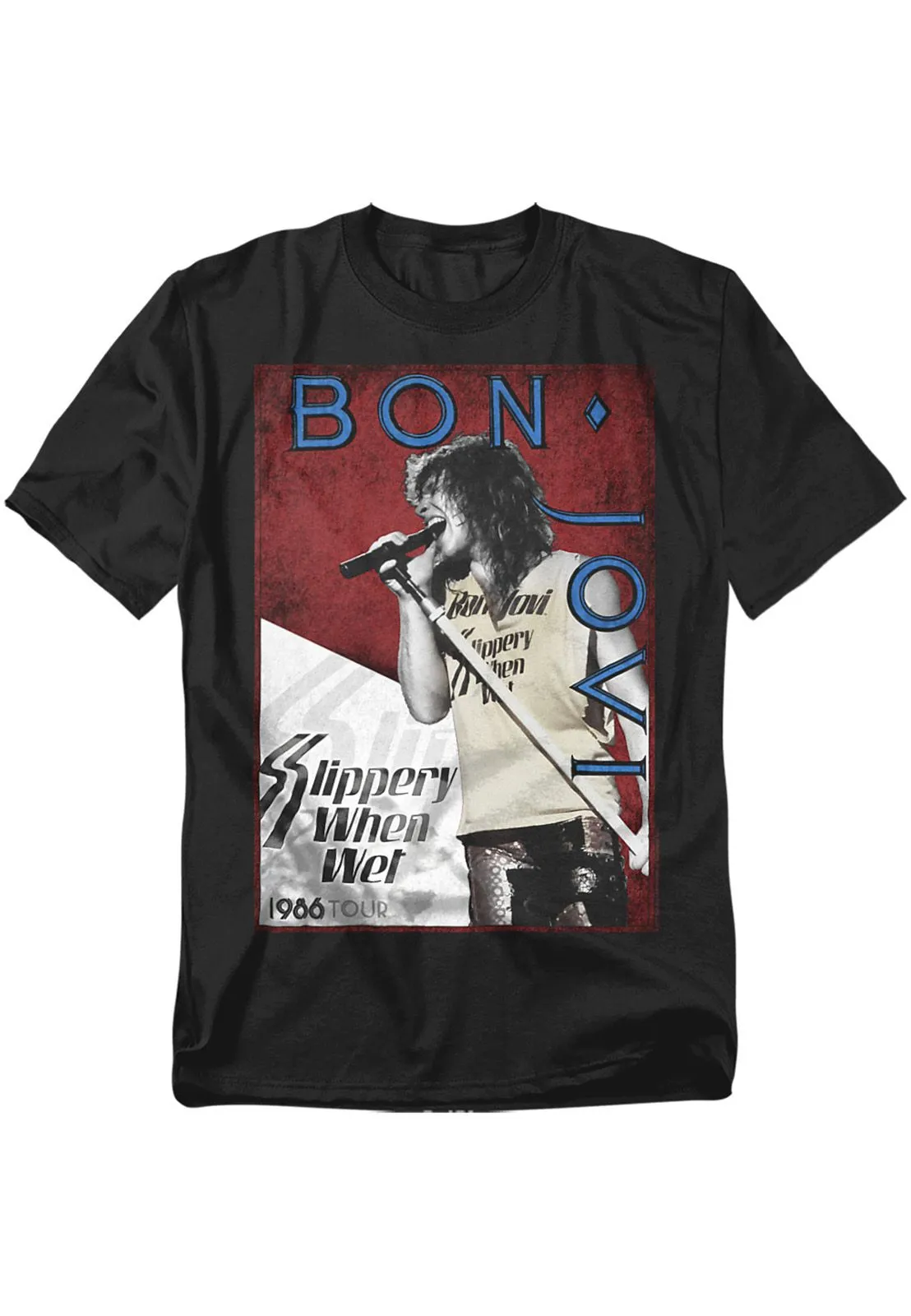 Bon Jovi 86 Tour T Shirt, Black