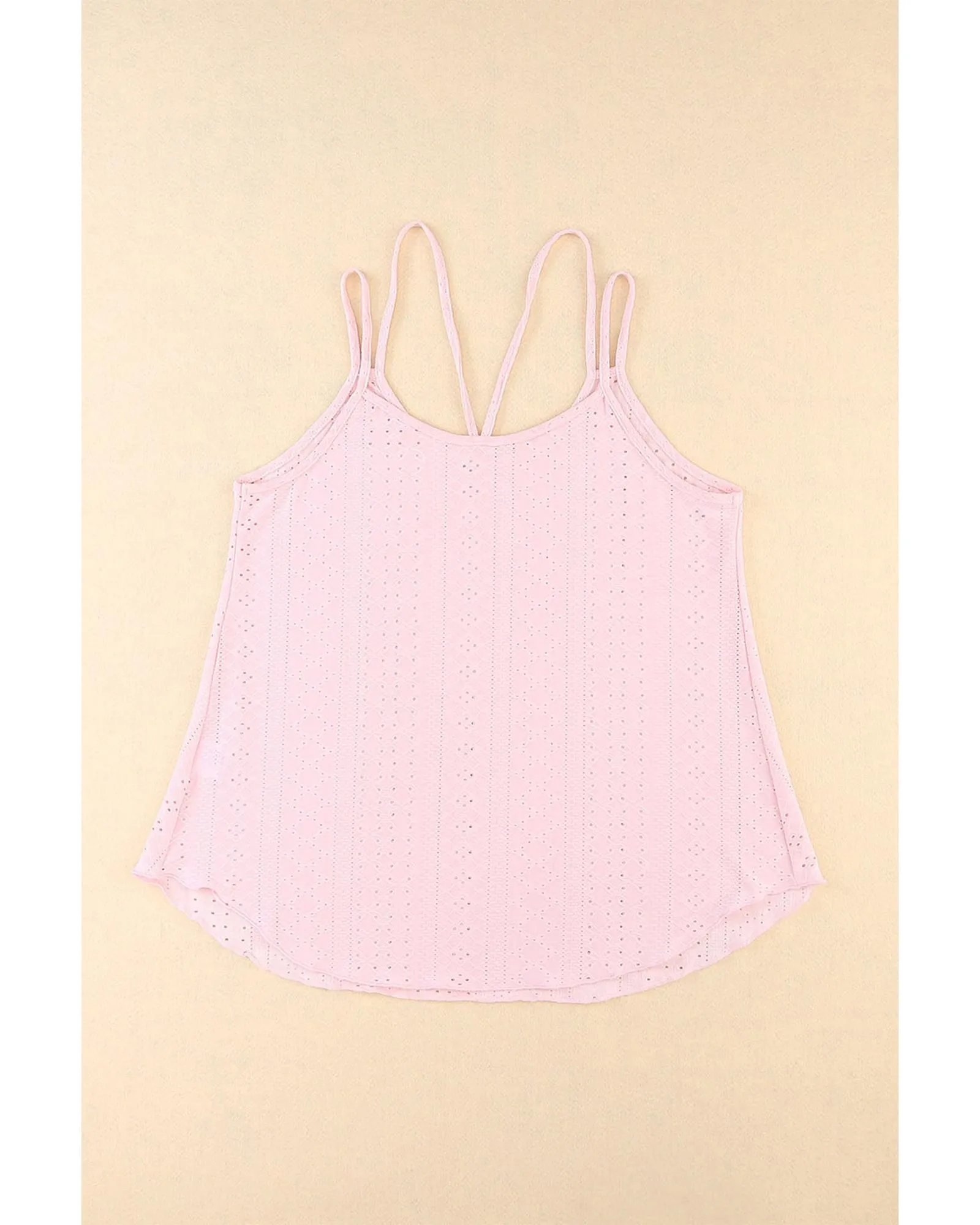 Strappy Eyelet Tank Top