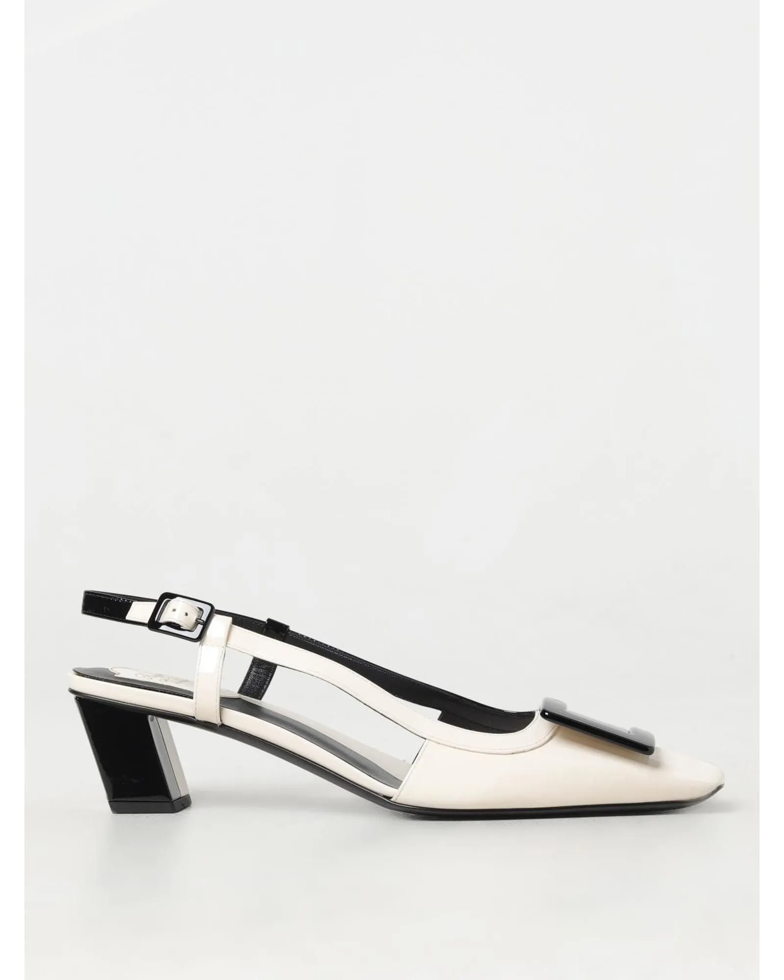 Viv Run Slingback Pumps- Black High Heel Shoes