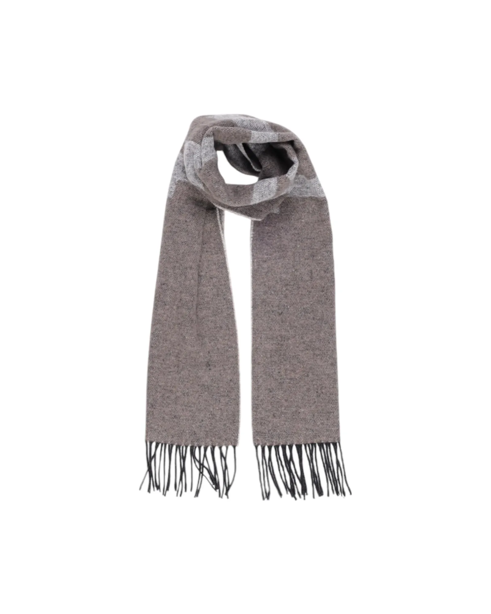 Woolen Scarf Beige Check PatternScarves