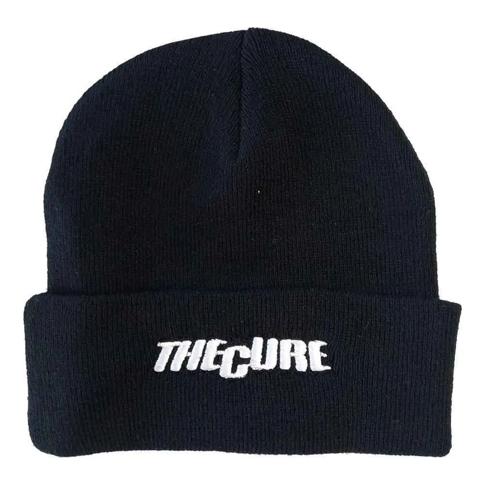 Beanie Hat Text Logo new Official Black