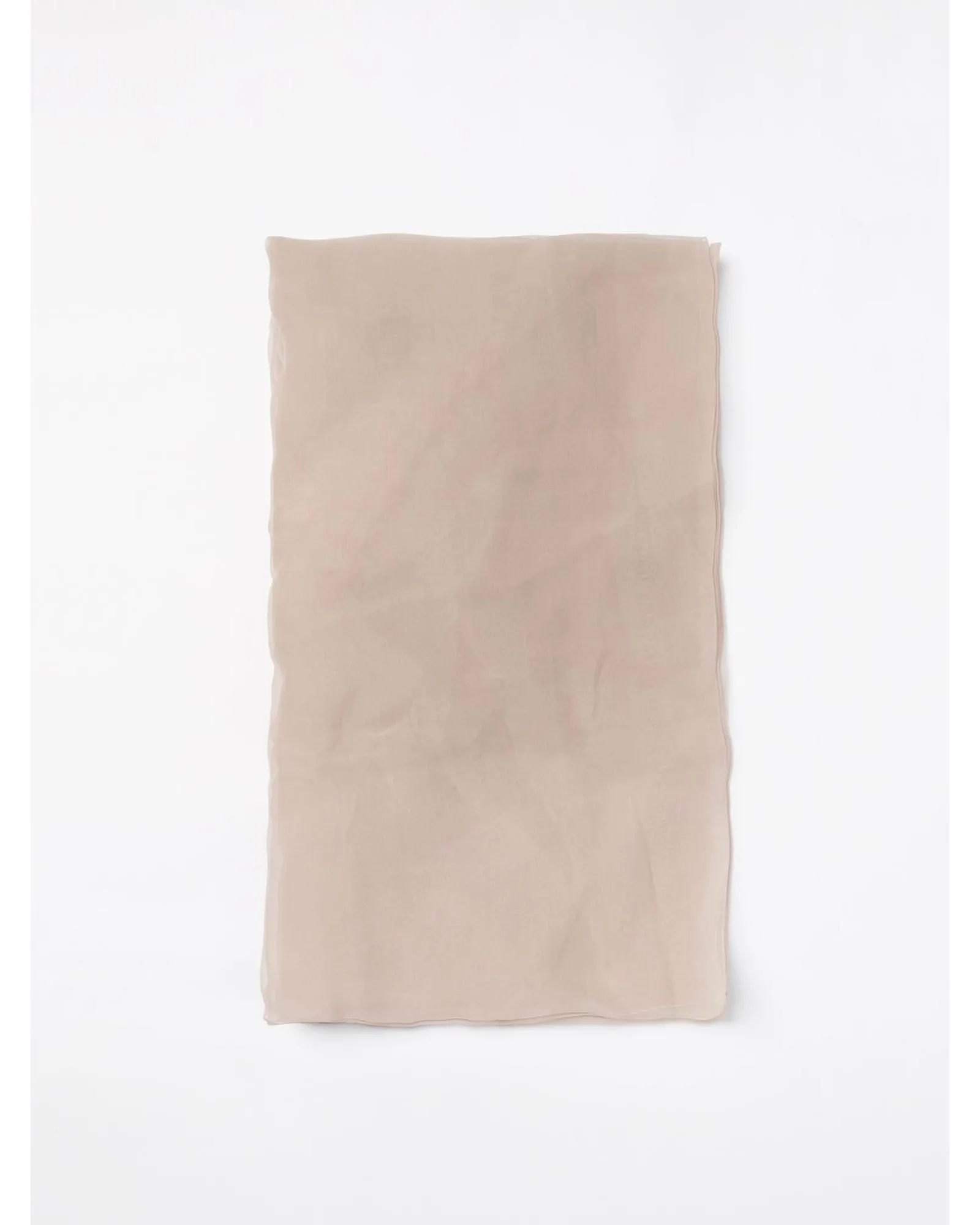 Silk Scarf Square Lightweight- Beige Scarf Rings