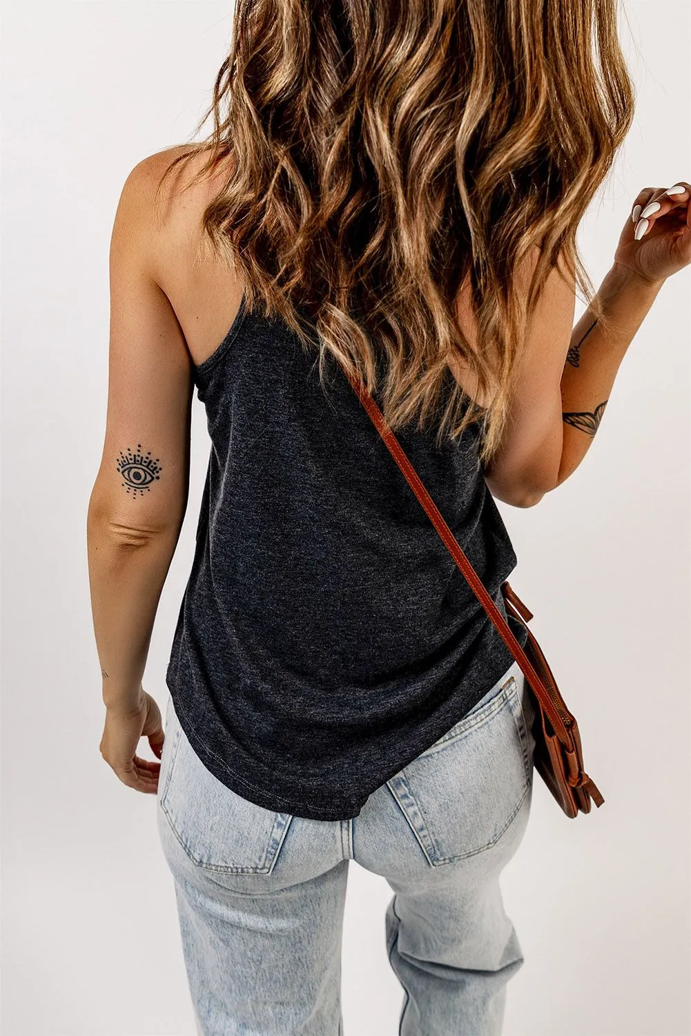 V Neck Racerback Tank Top