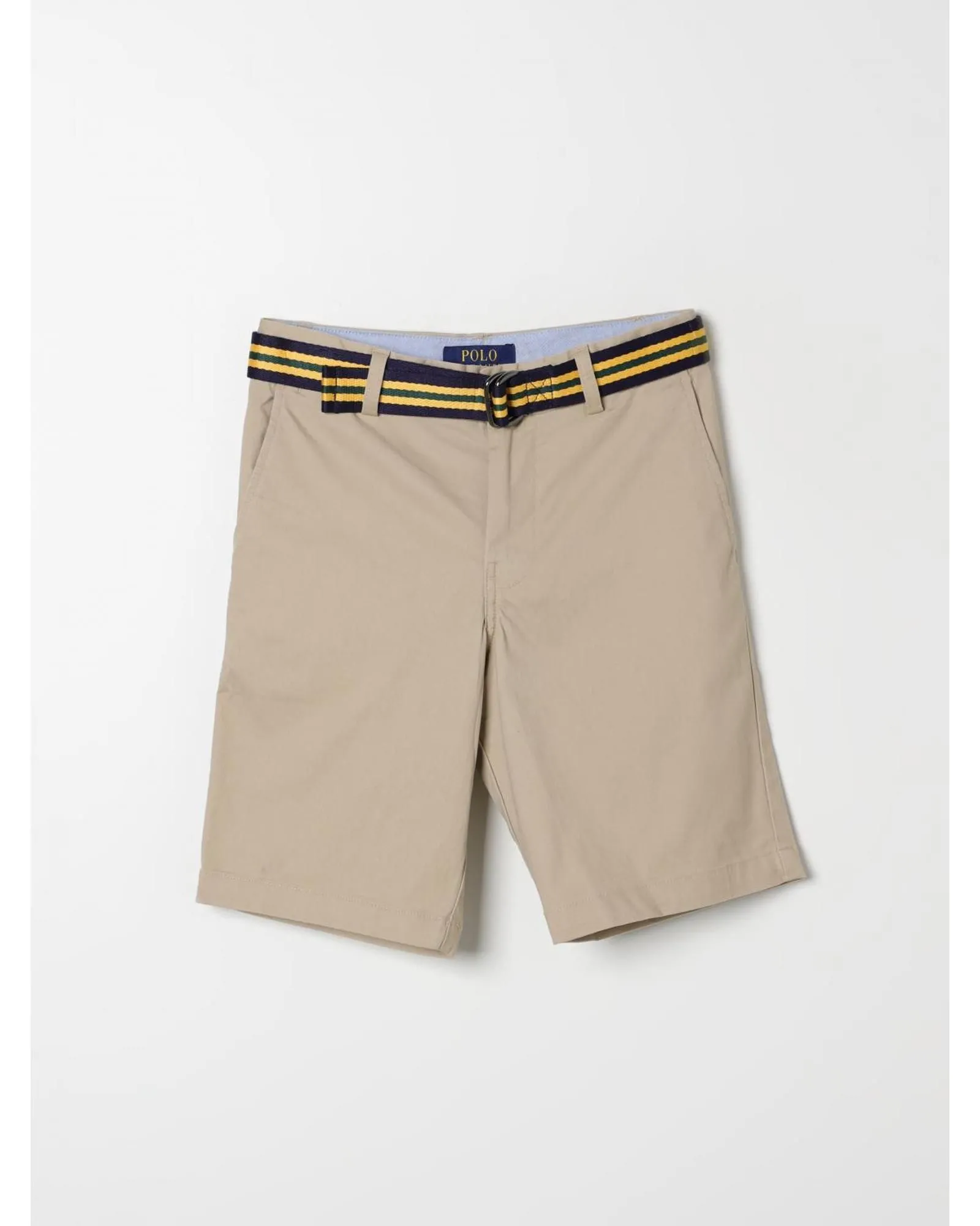 Kids Shorts with Belt - Kaki Shirts