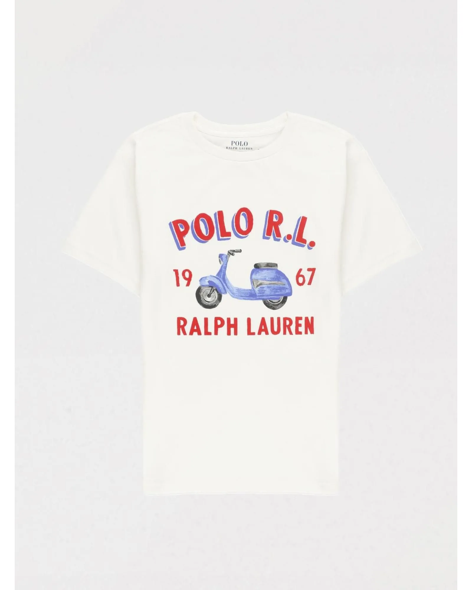 Scooter Graphic Tee Kids - White