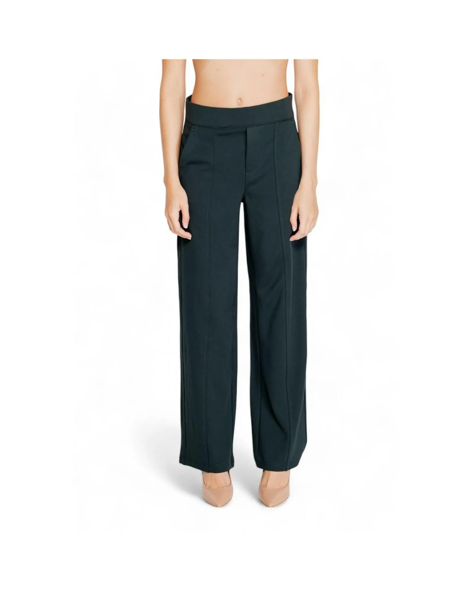 Wide Leg Pants HighWaisted Style- Green Jeans