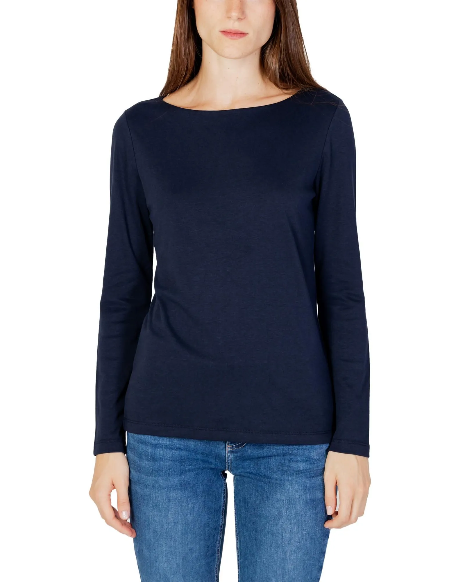 Long Sleeve Boat Neck T-Shirt