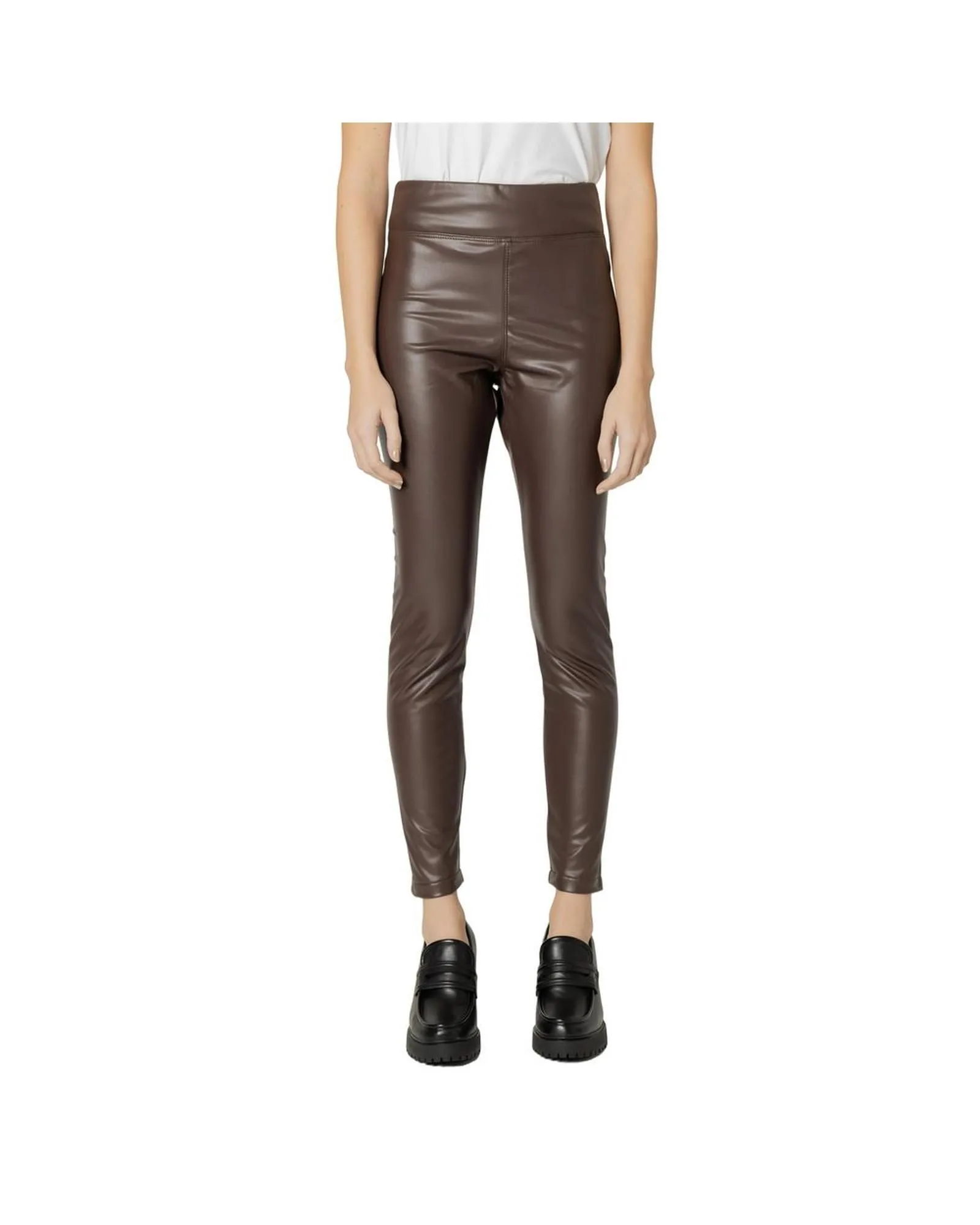 Faux Leather Leggings BrownJeans