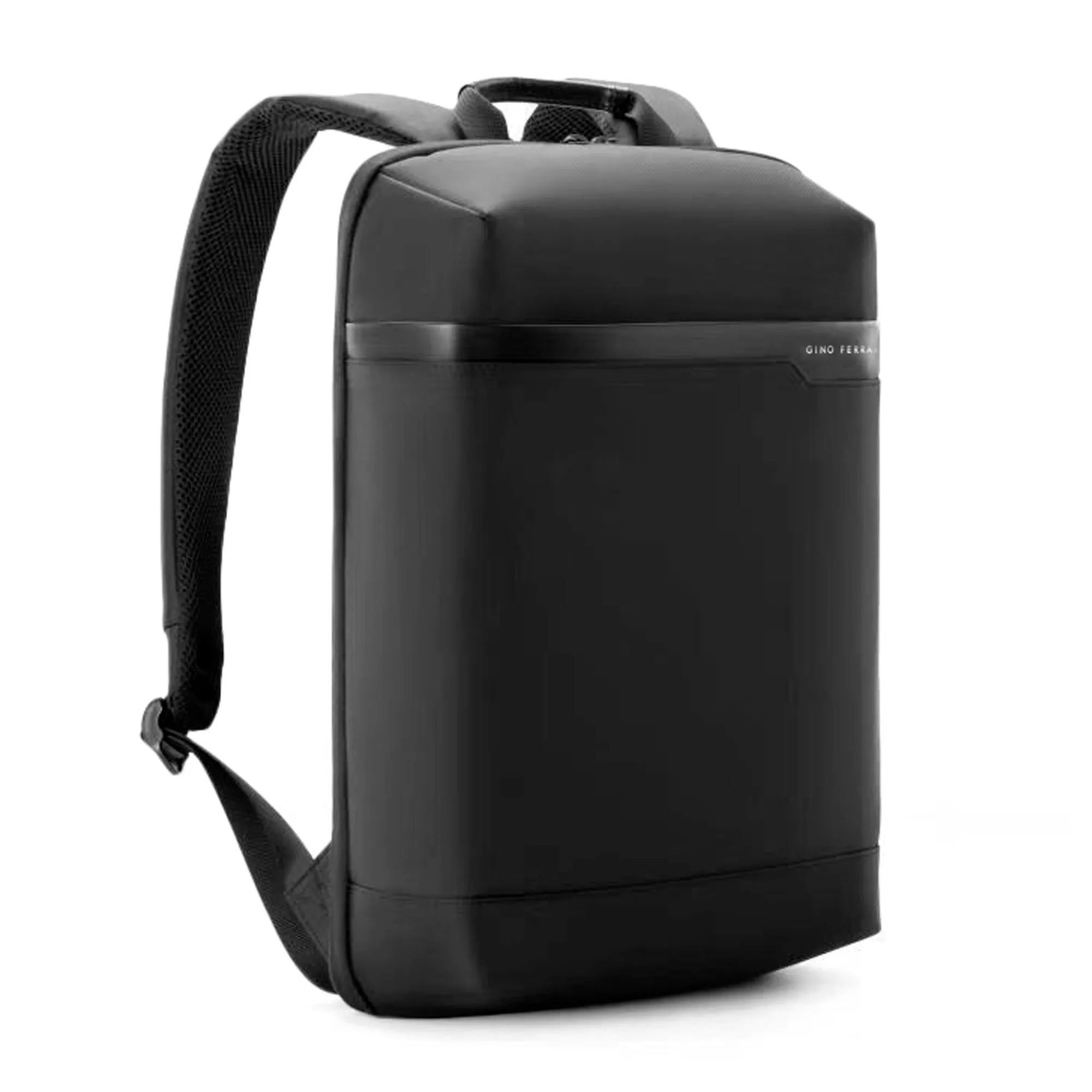 Mission 15.6" Slimline Laptop Backpack Breathable Rucksack Black