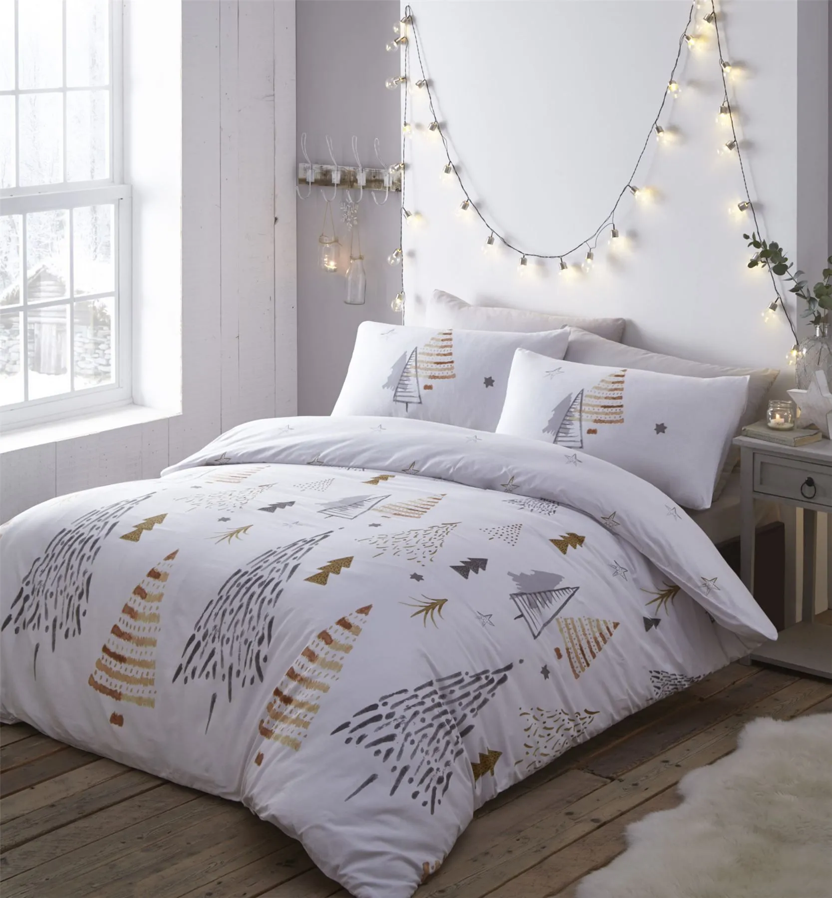 Christmas Trees Duvet Cover Set