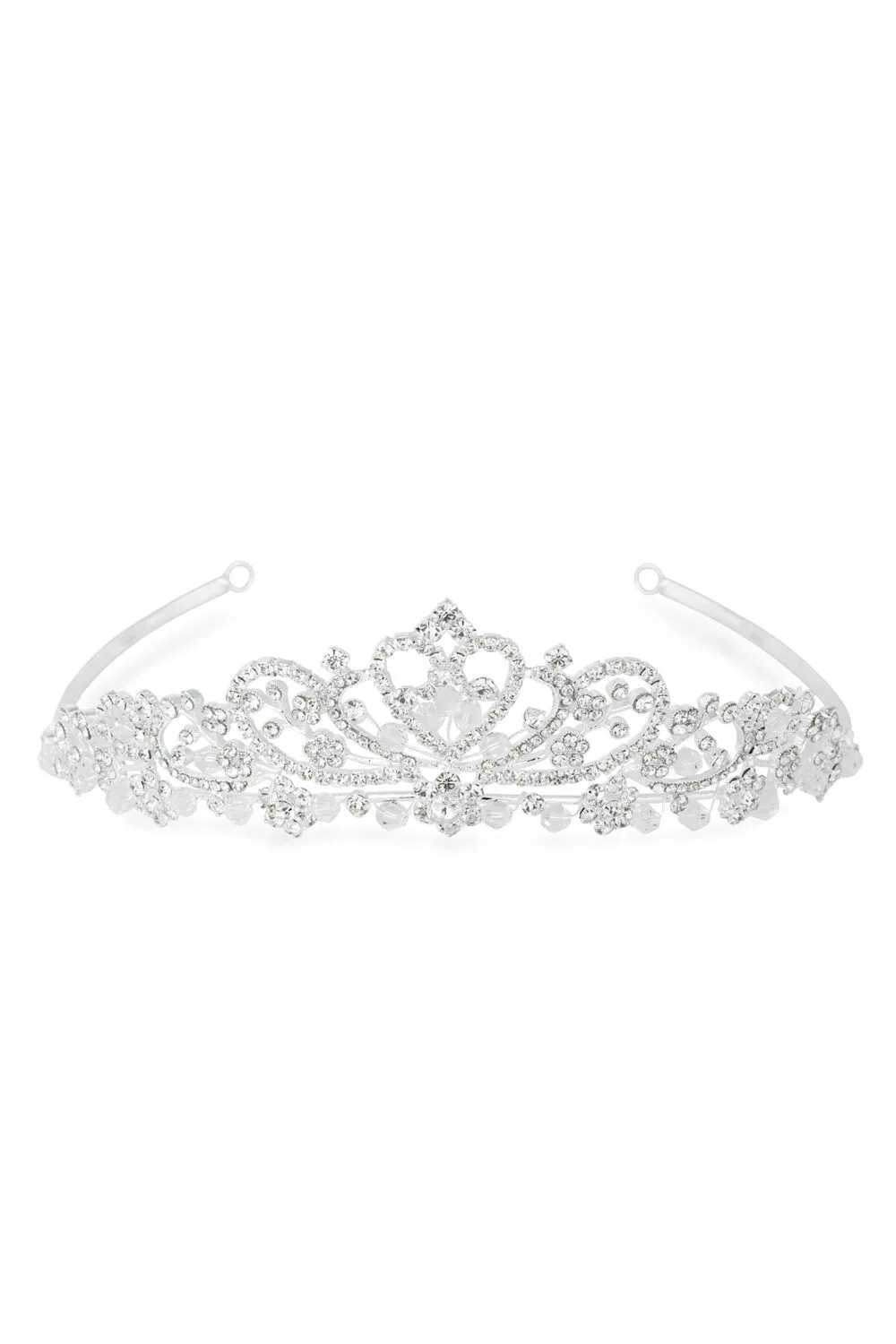 Iris Raised Diamante Tiara - Gift Pouch