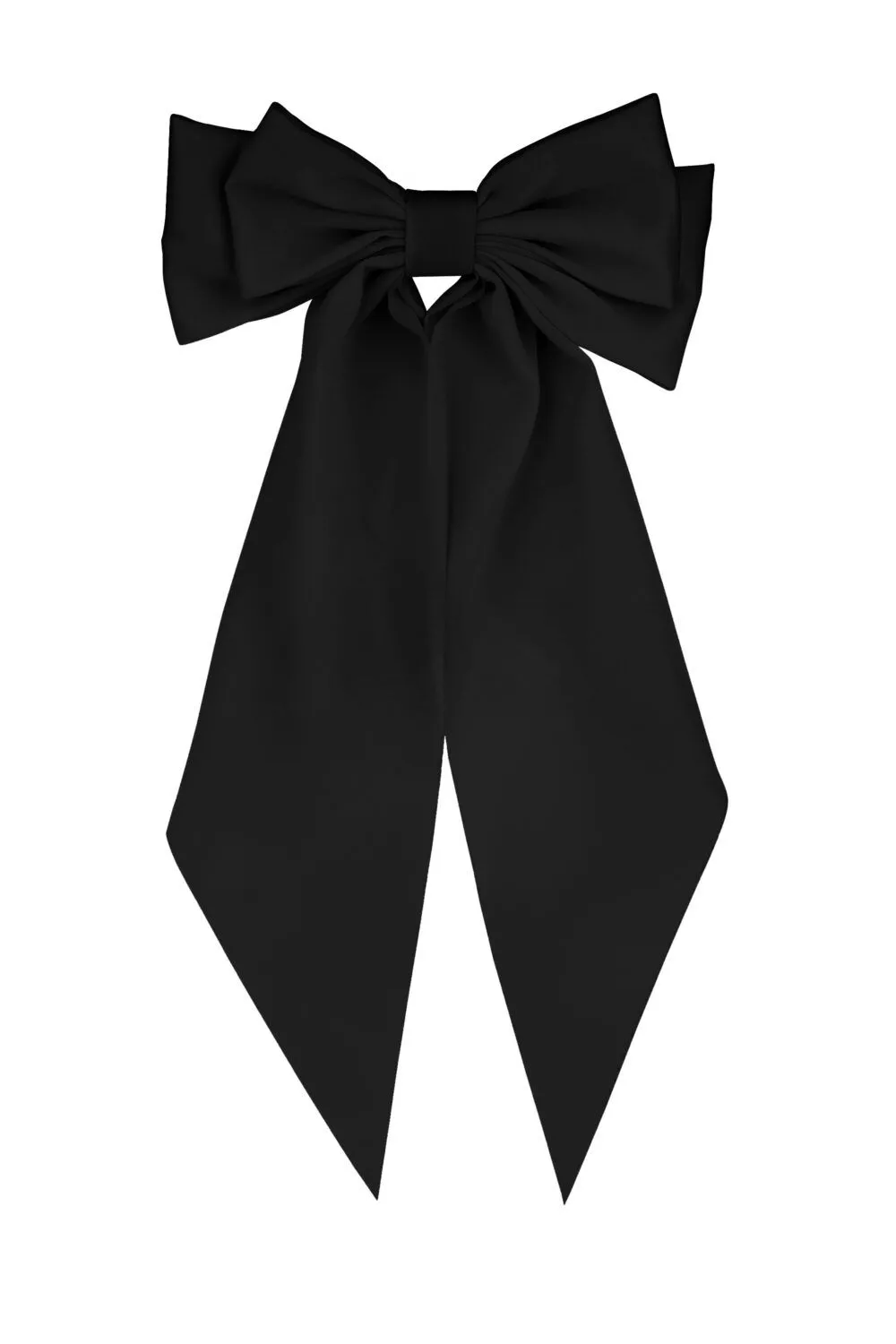 Black Satin Bow