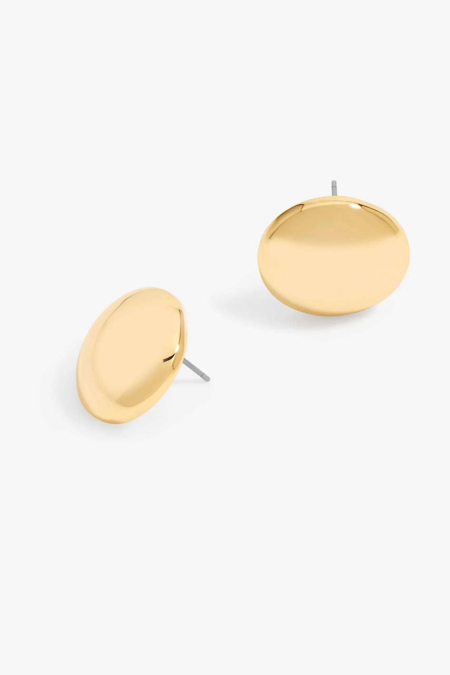 Gold Plated Dome Earrings