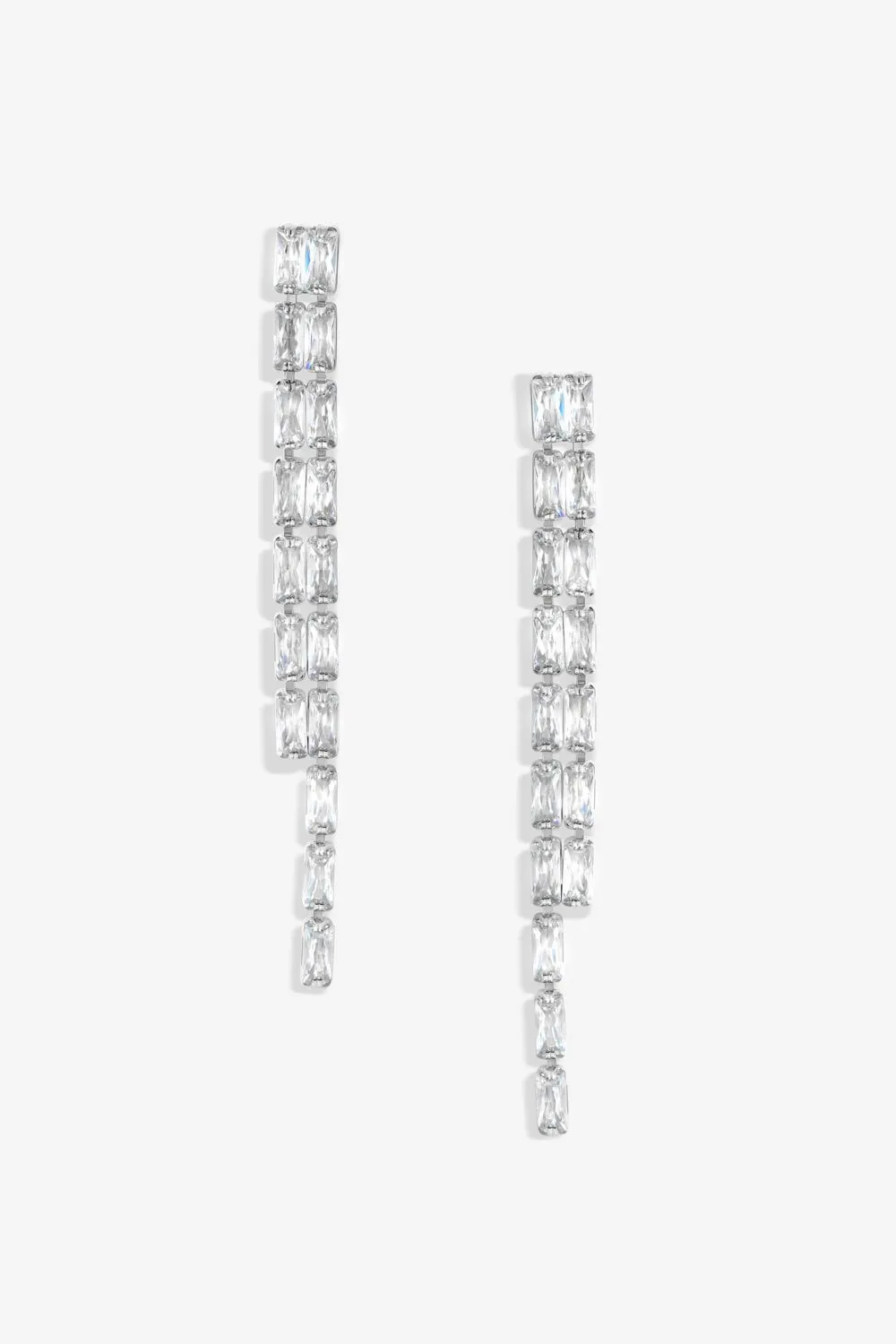 Jon Richard Silver Plated Crystal Earrings