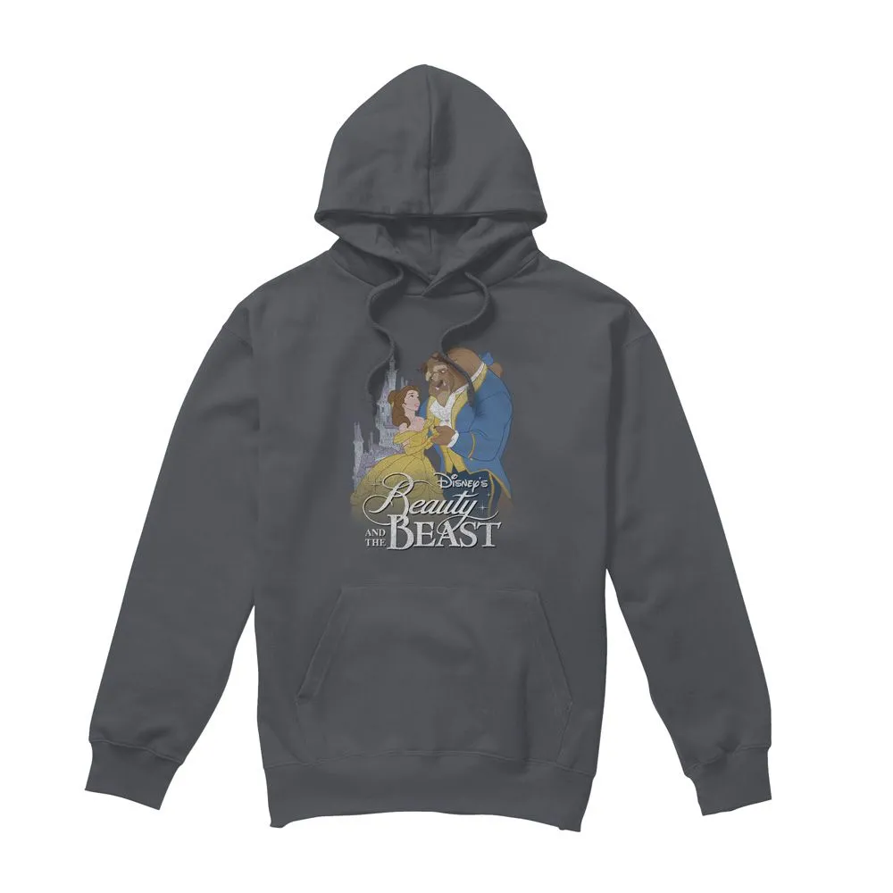 Beauty and the Beast Belle Beast Castle Mens Hoodie Charcoal