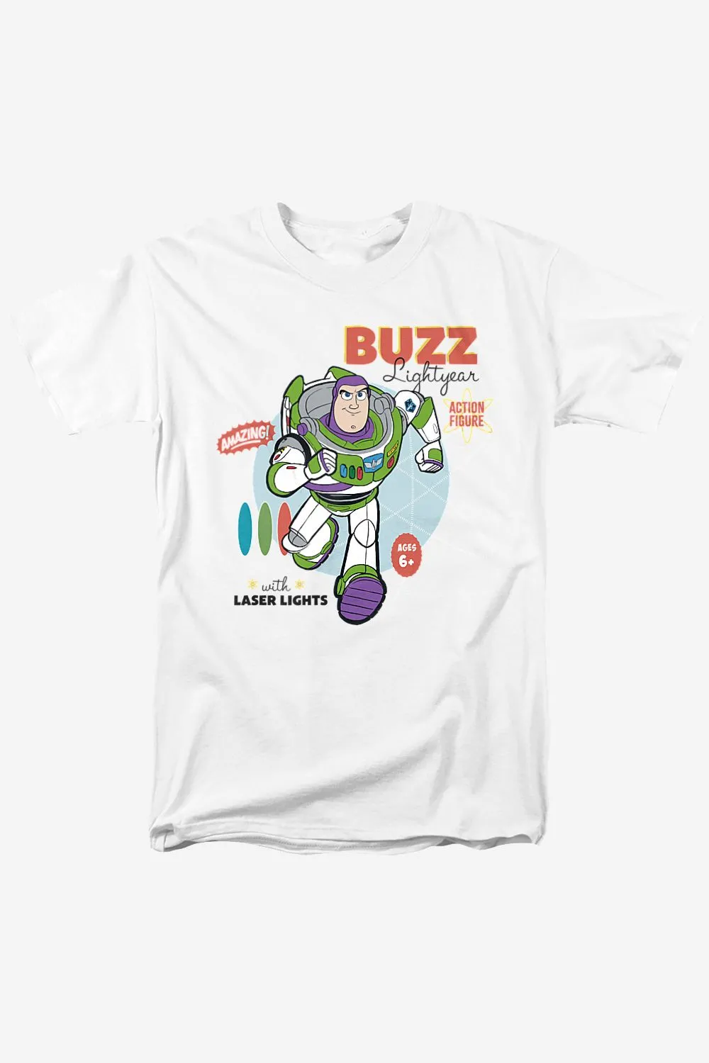 Toy Story Buzz Lightyear Mens T-Shirt White