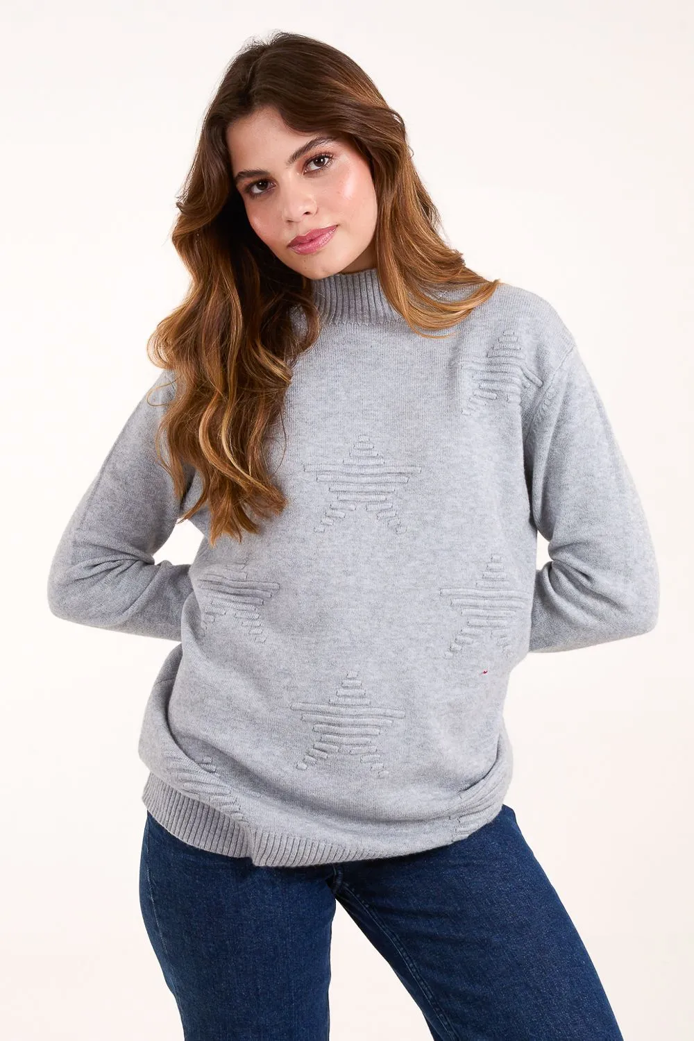 High Neck Star Jumper