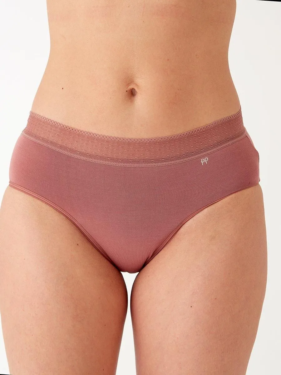 Period Pants Midi Brief - Rose