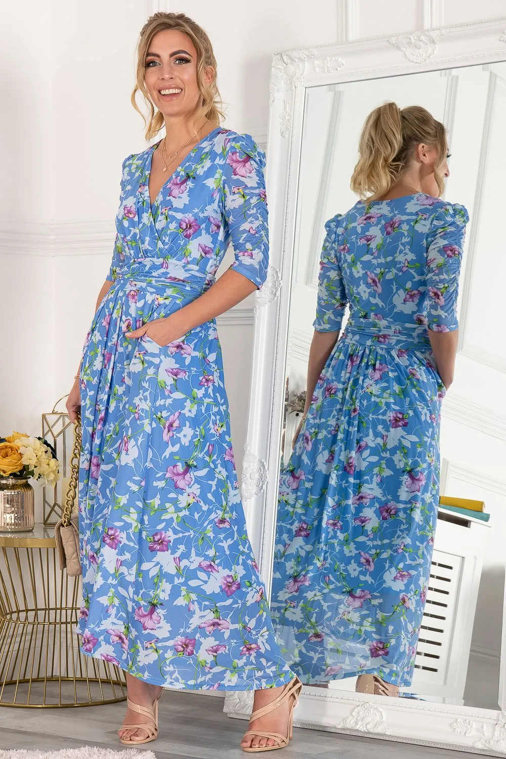 Ressie Dip Hem Maxi Dress