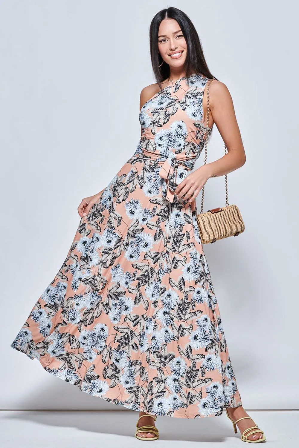 One Shoulder Max Jersey Dress