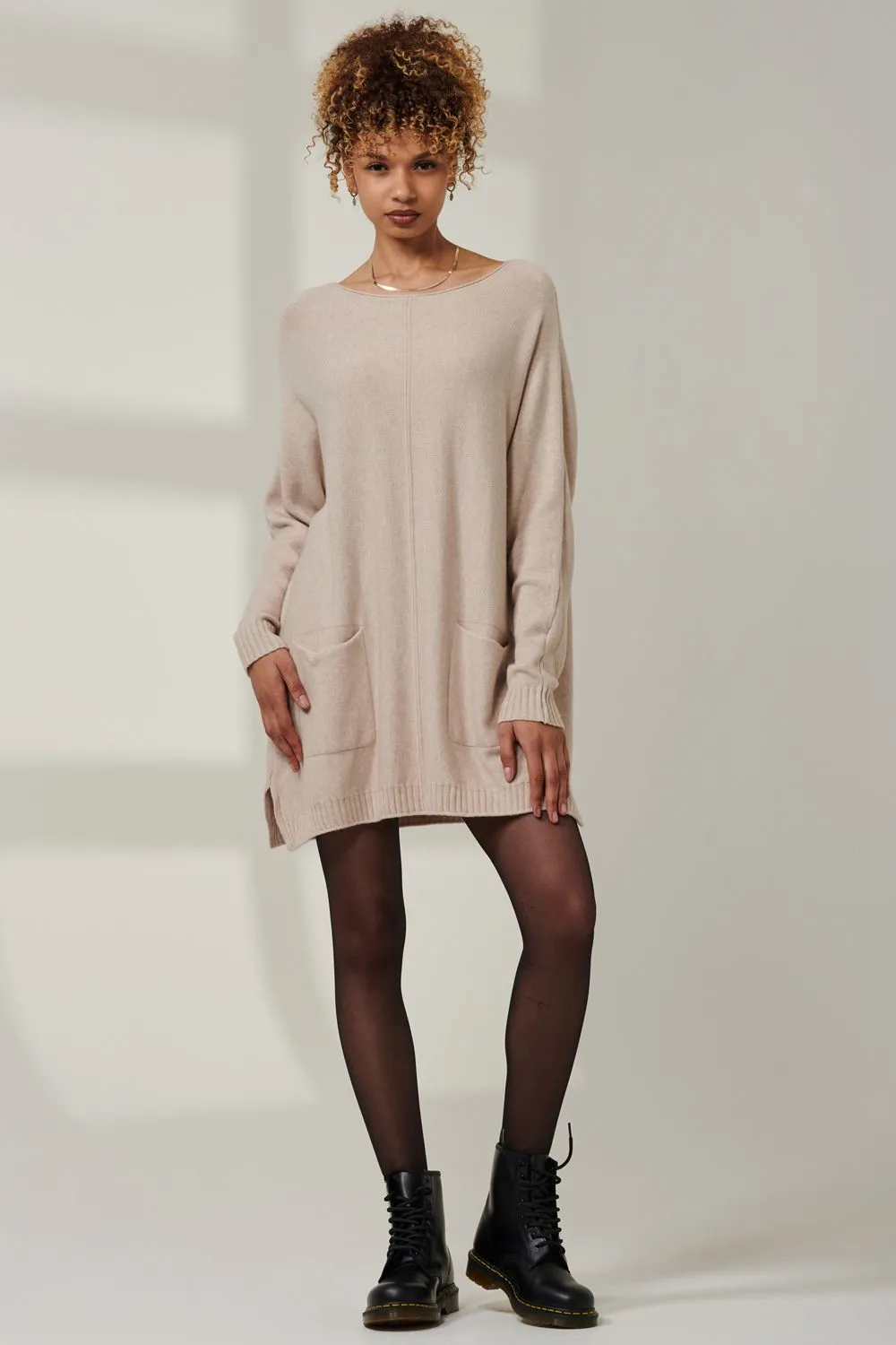 Front Pocket Loose Fit Knit Jumper