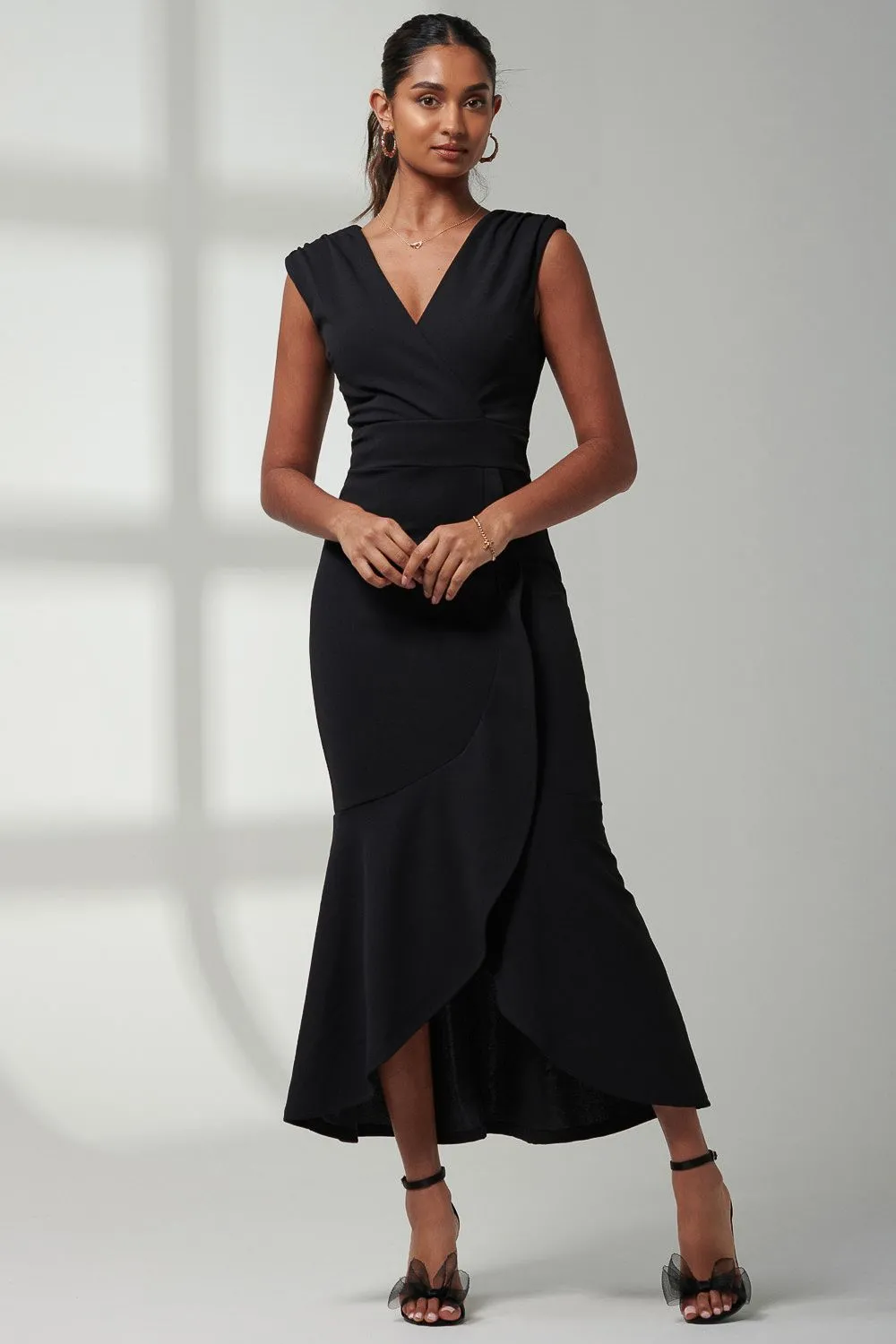 Mabruka Frill Fishtail Maxi Dress