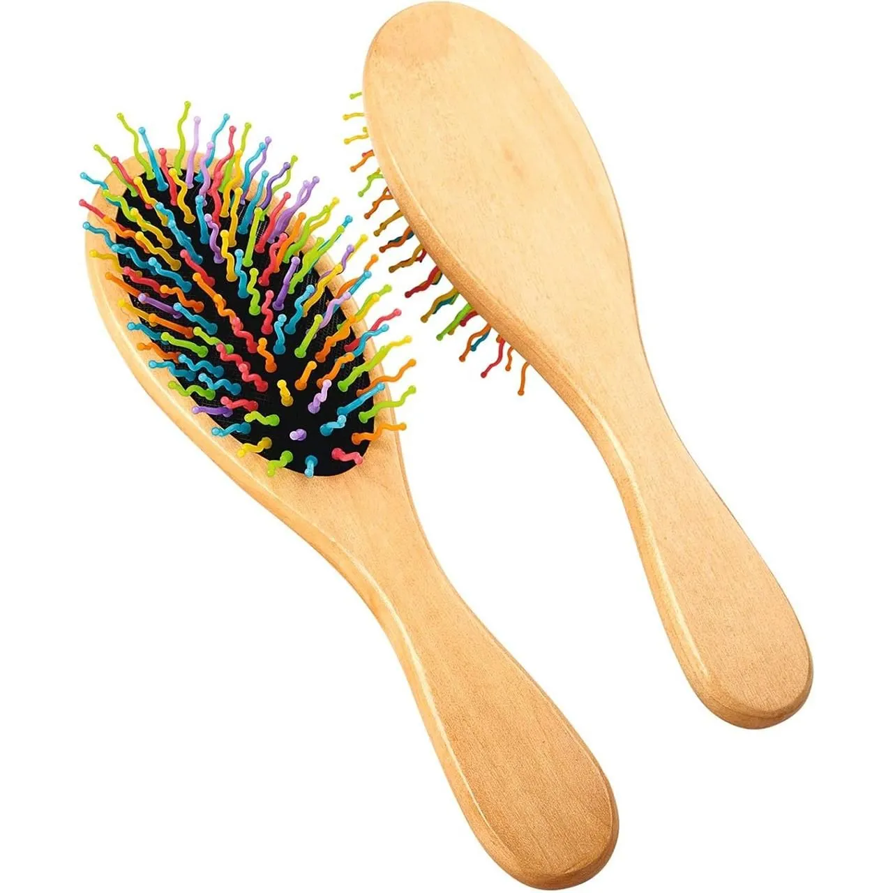 2 x Volumizer Hairbrushes - Styling Brush with S Shaped Bristles