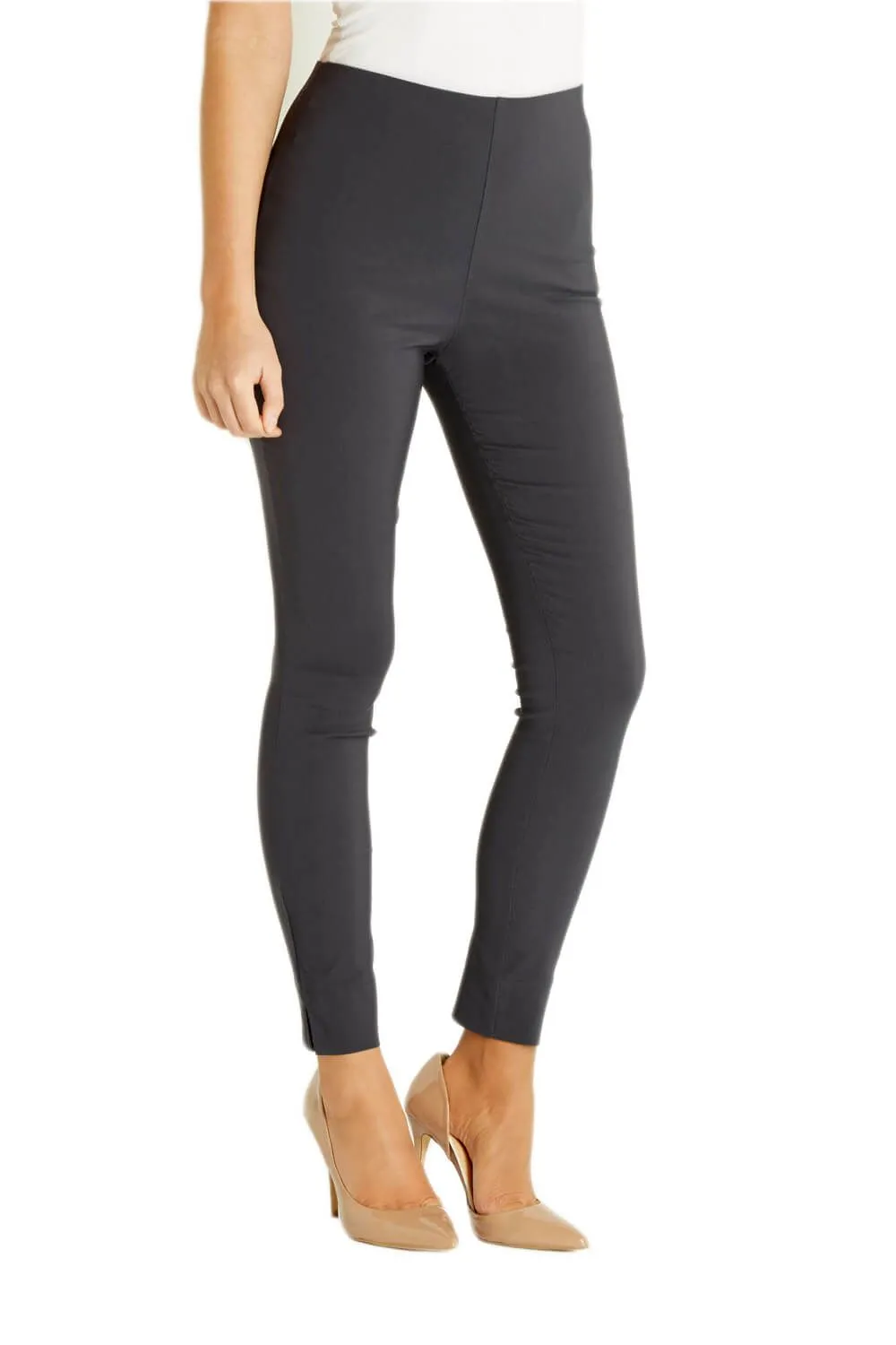 Full Length Elastic Waist Stretch Trousers