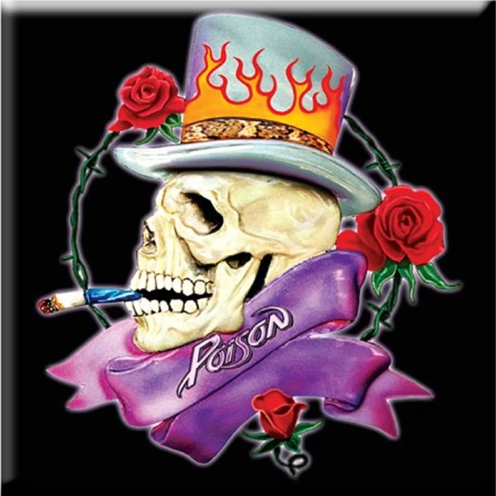 Band Logo Skull Fridge Magnet
