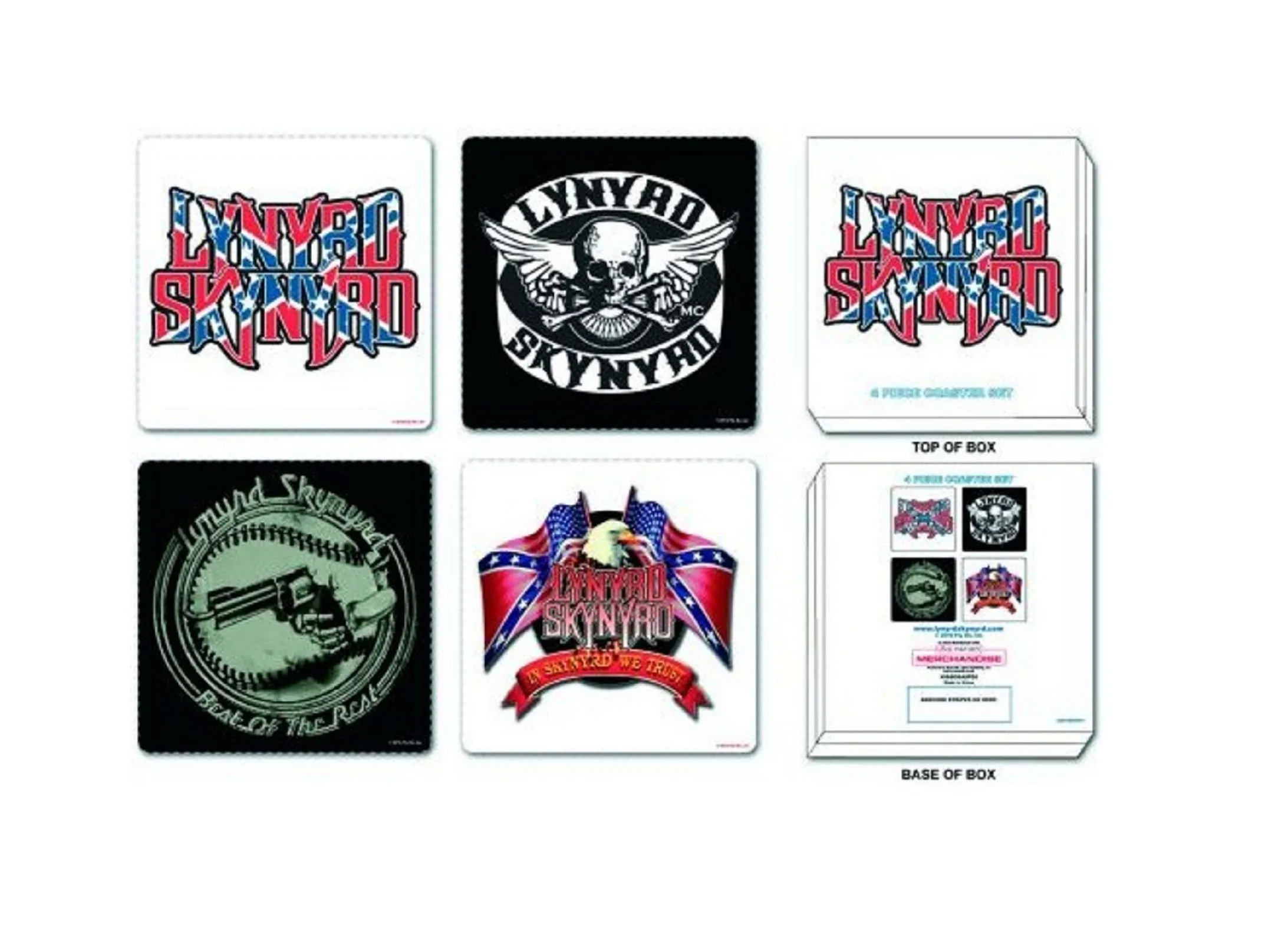Band logo 4 Pack Drink Coaster Set