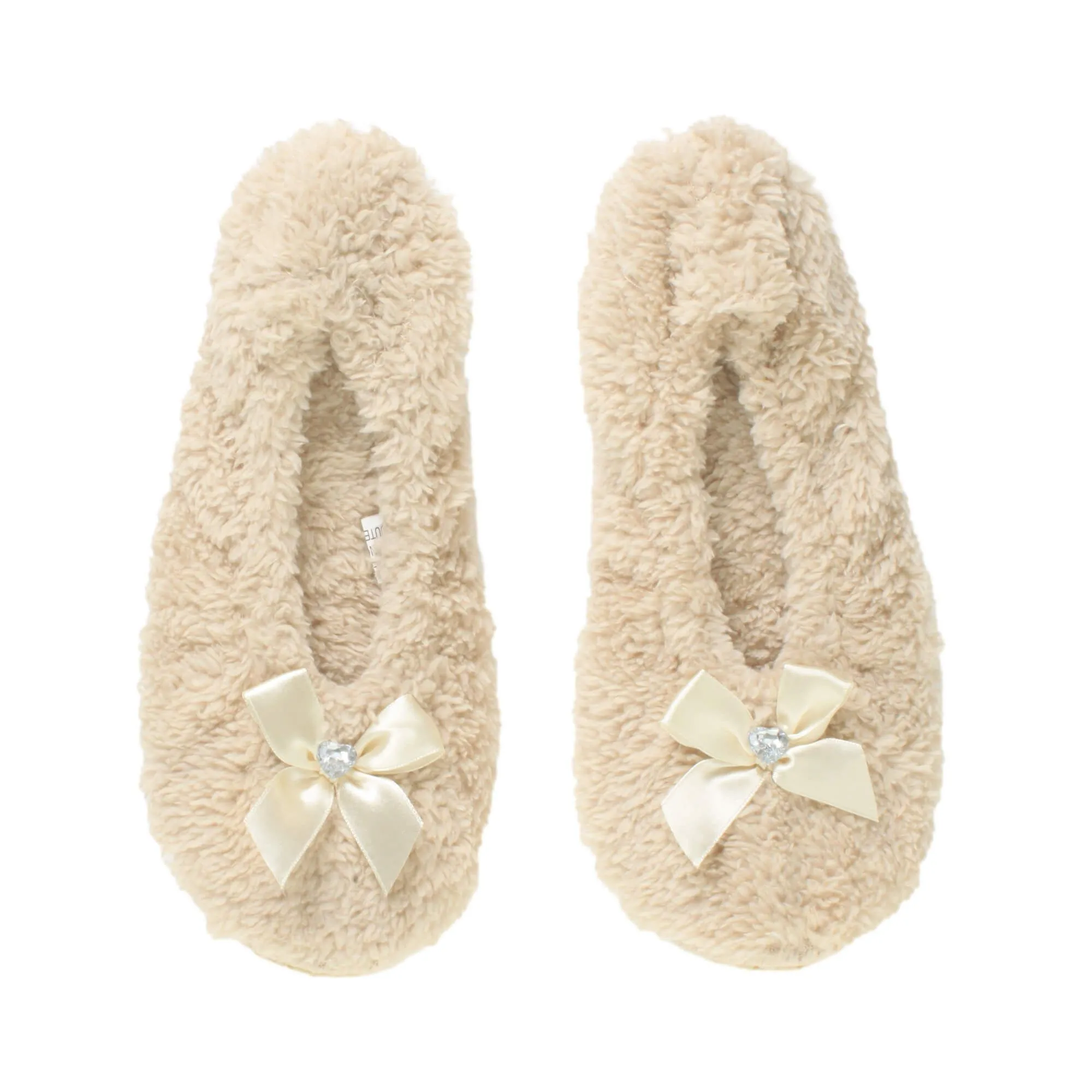 Flat  Heel Grip Sole Footsie Sock  Slippers