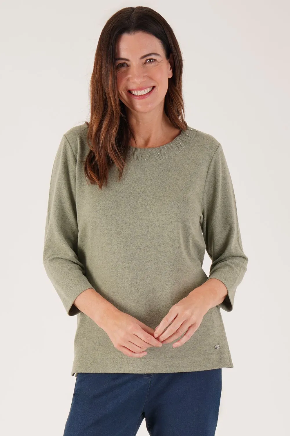 Decorative Neckline top