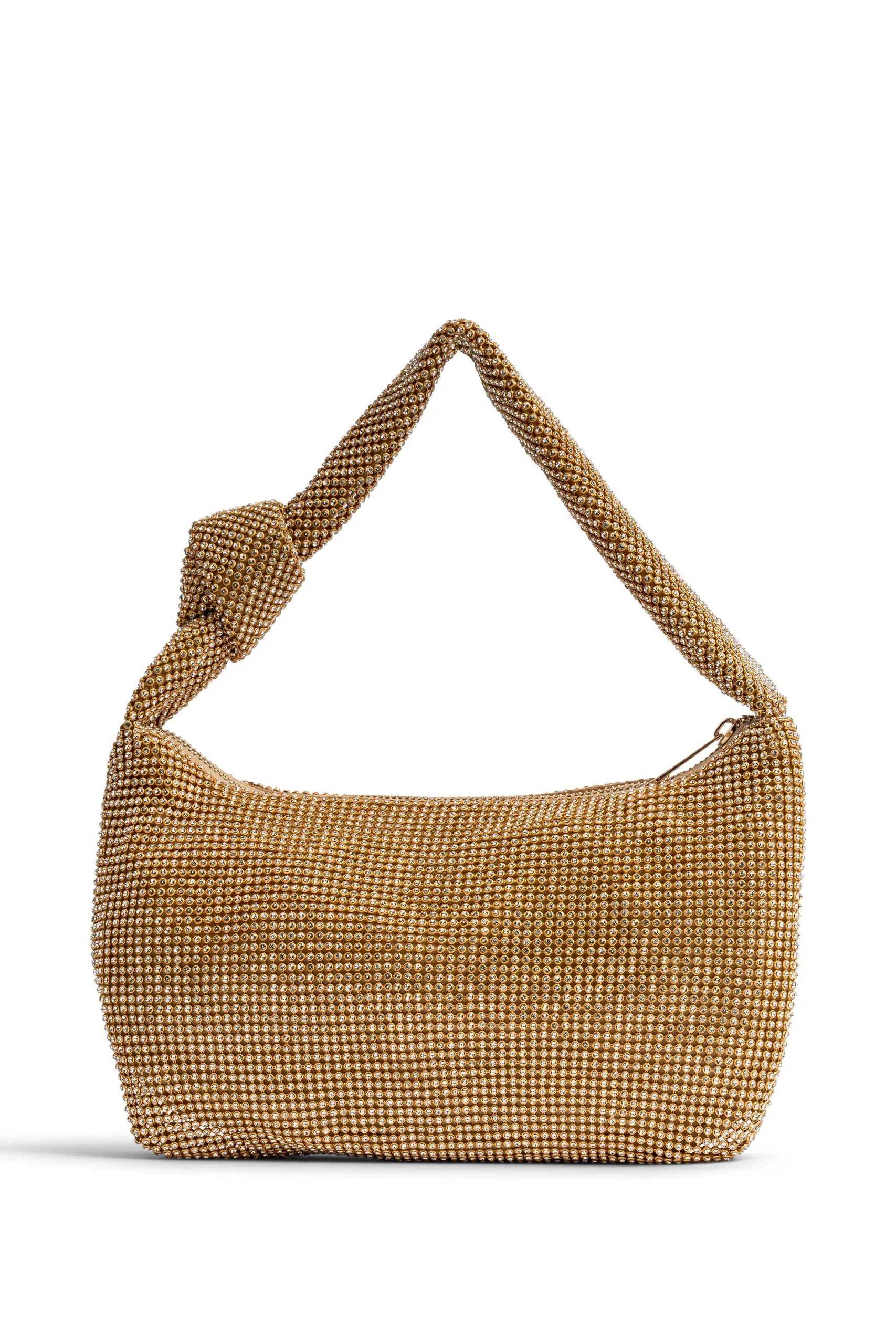 Diamante 'Danni' Mesh Top Handle Bag