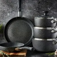 5 Piece Pan Set Black