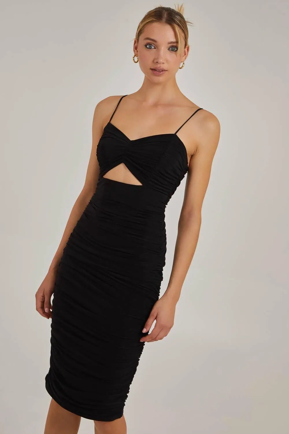 Slinky Midi Cut Out Dress