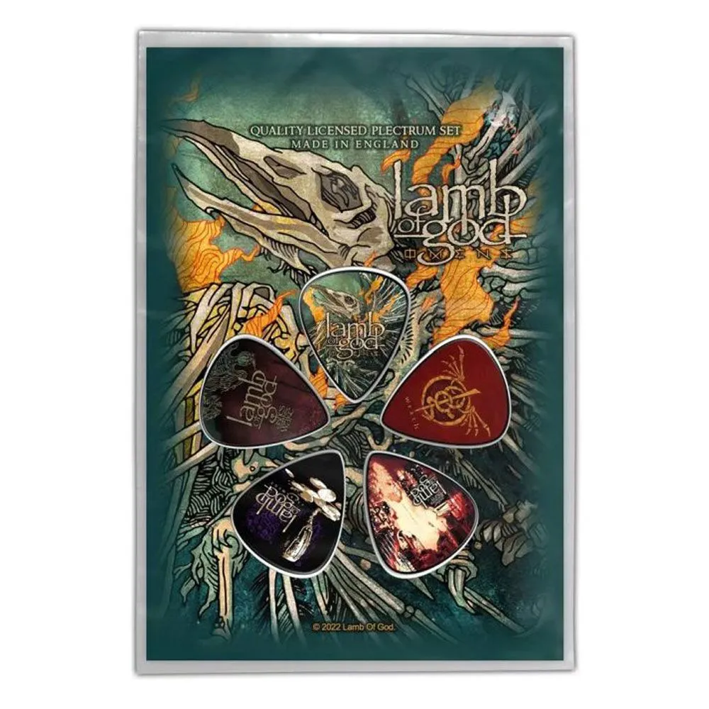 Guitar Picks Omens Black 5 pack Plectrum