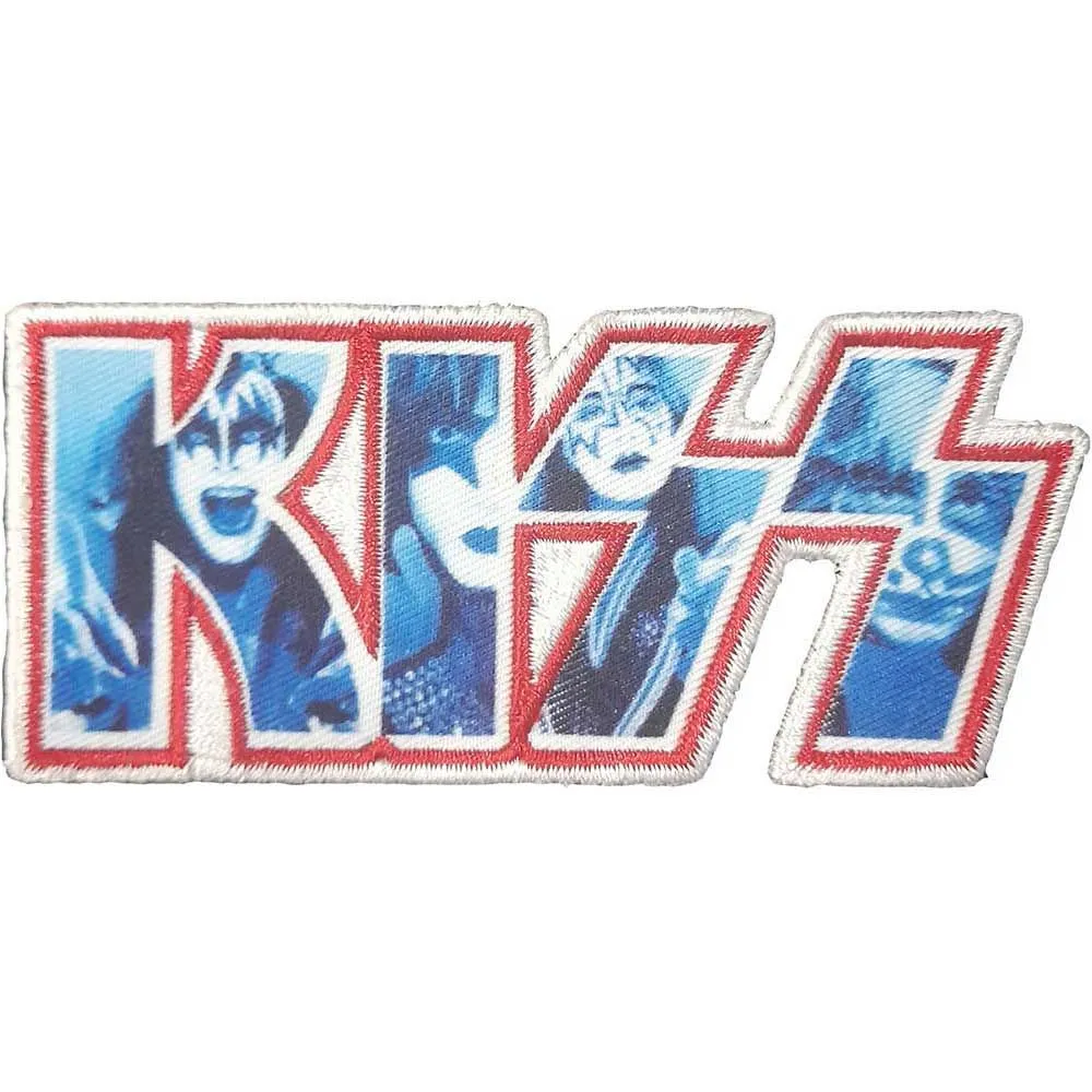 Patch Infill Band Logo new Official White Woven Iron On 45 x 95mm