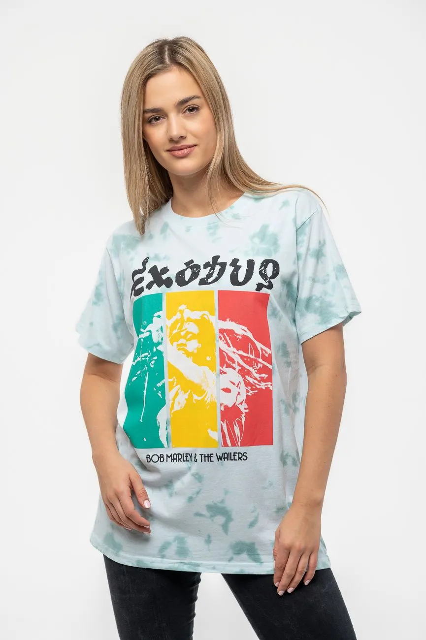 Exodus Rasta Colours Dye Wash T Shirt