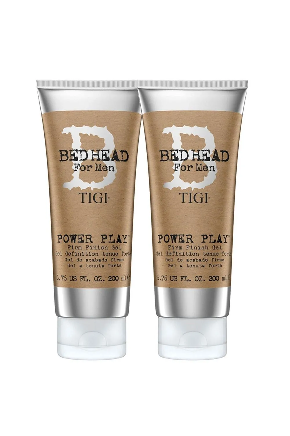 Power Play Mens 'Hair Gel' for Strong Hold 200ml, 2pk