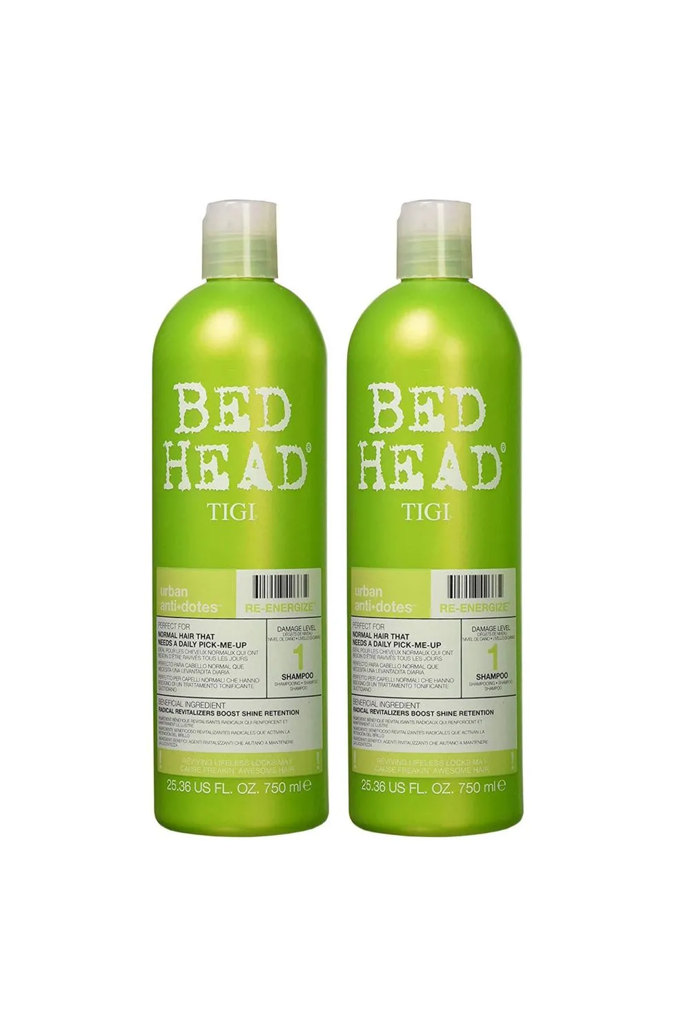 Urban Antidotes Re-Energise Daily 'Shampoo' 750ml, 2pk