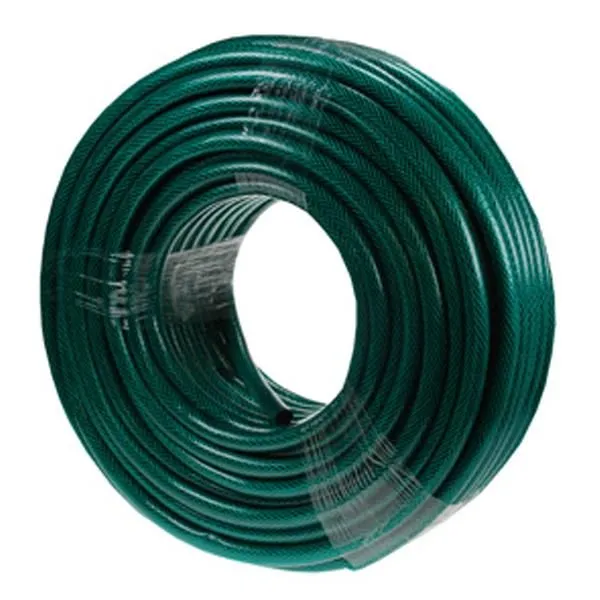 15m Reinforced Garden Hose Pipe in Green
