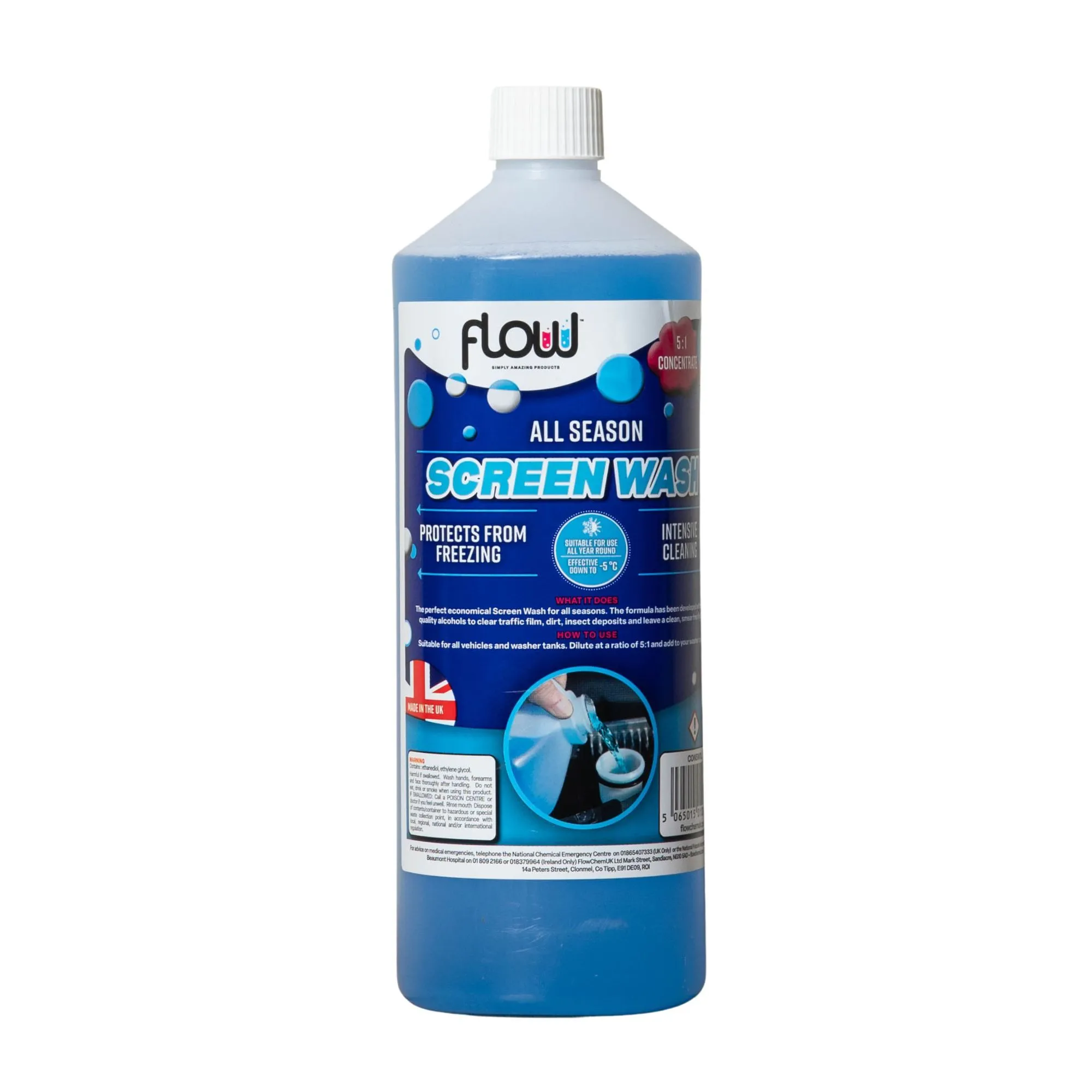 1 Litre All Season Smear Free Windscreen Wash Concentrate For all Vehicles