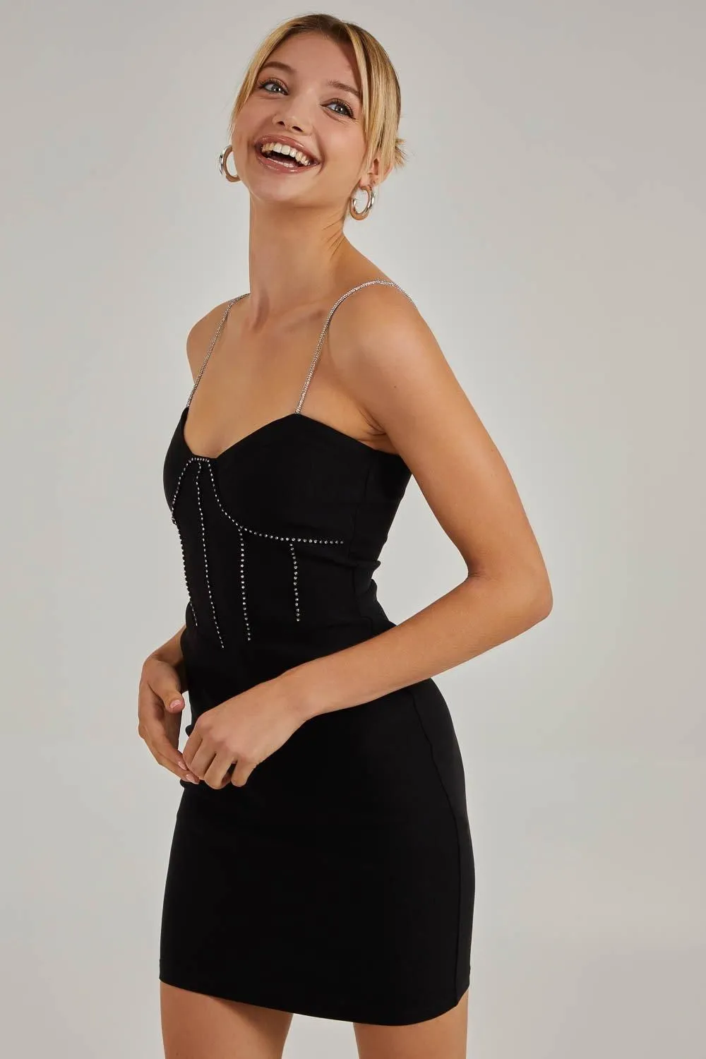 Rhinetsone Corset Bodycon Dress