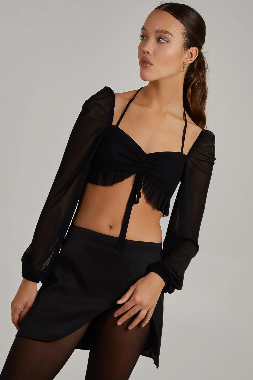 Tie Front Halterneck Top