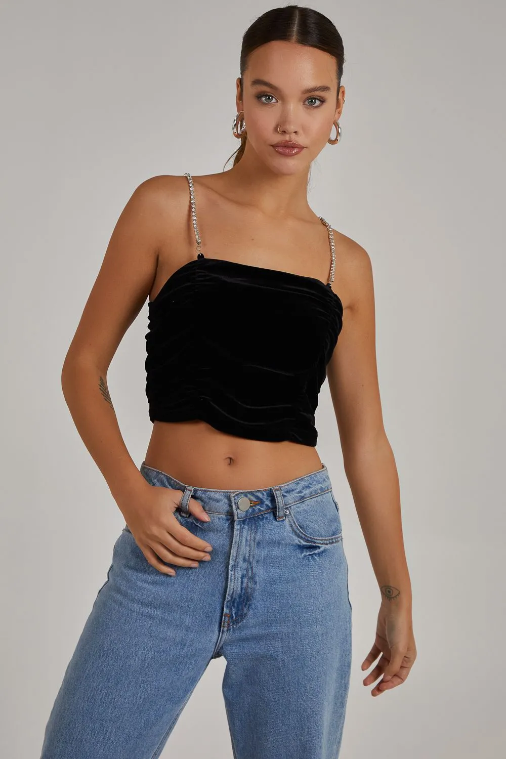 Ruched Crop Top