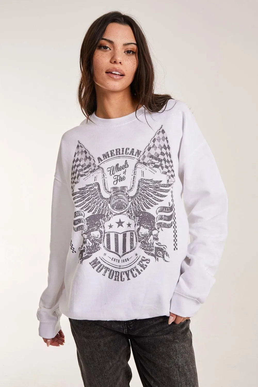 Printed American Sweatshirt