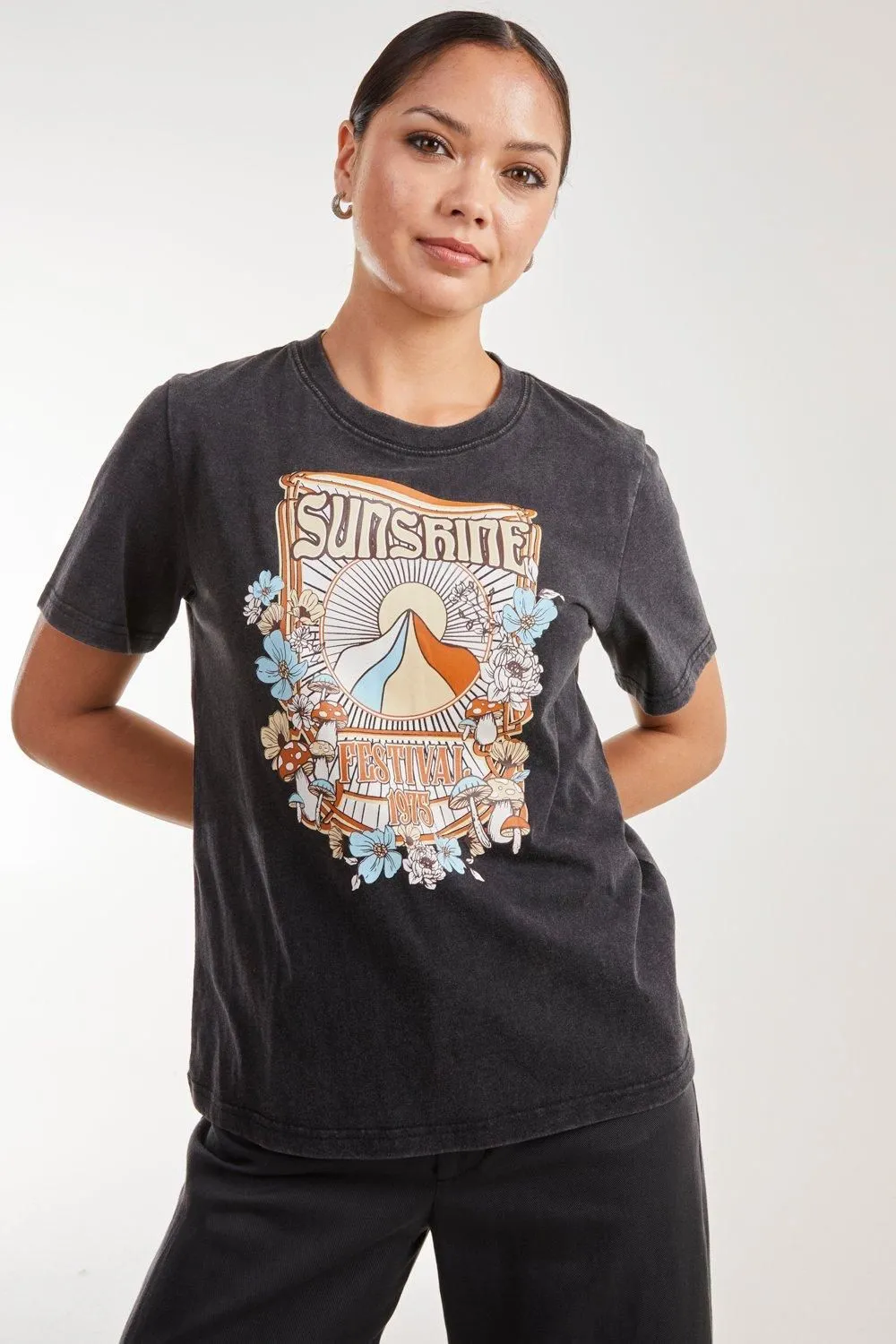 Sunshine Acid Wash Tee