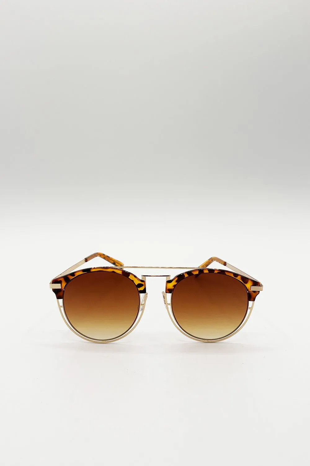 Brown Tortoise Sunglasses With Brown Lenses