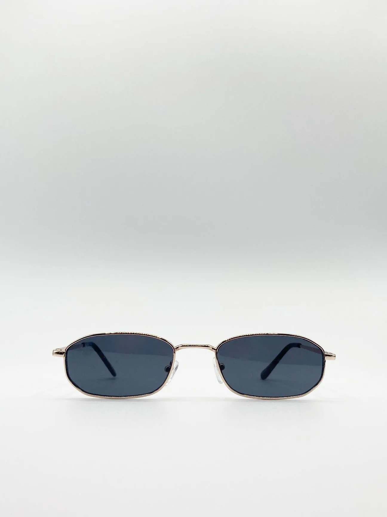 Rectangle Metal Frame Sunglasses